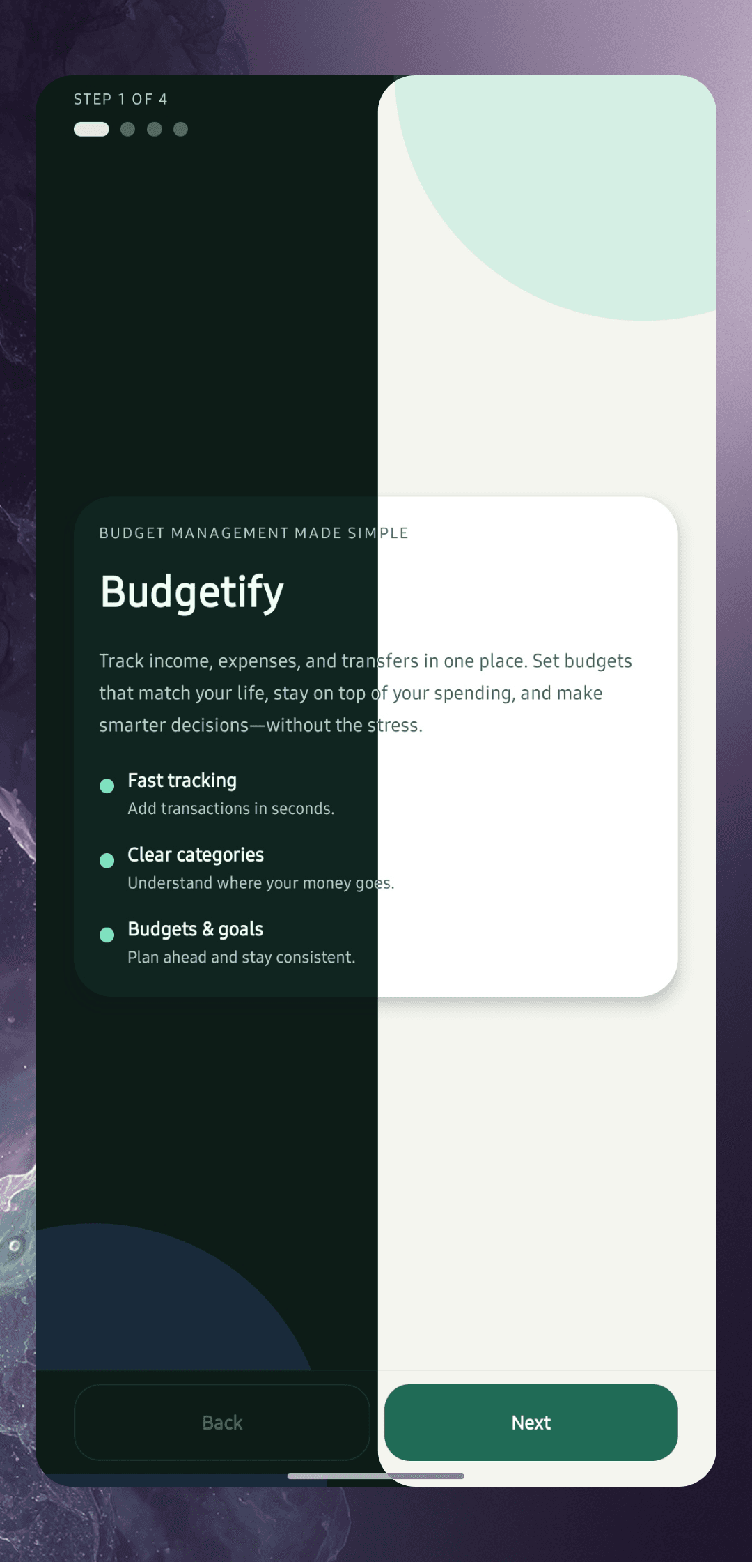 Budgetify: Money Manager app screenshot 1